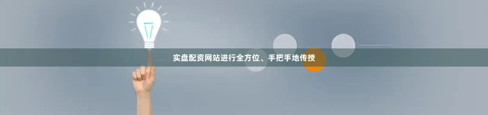 实盘配资网站进行全方位、手把手地传授